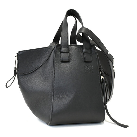 Loewe Handbags - Loewe Hammock Bag Anagram Leather Black
